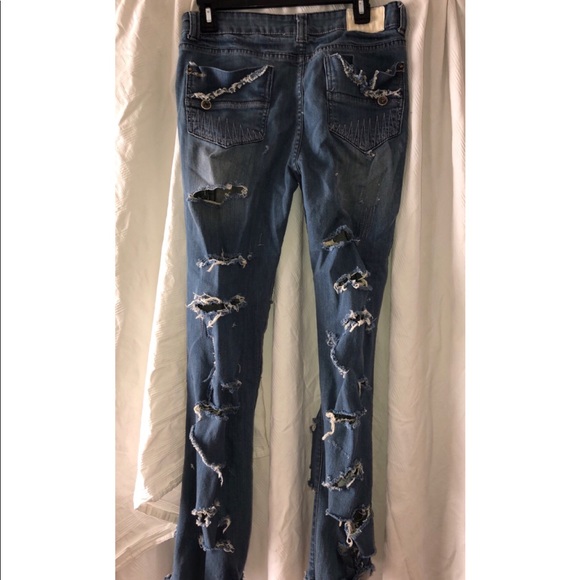 As Seen On Instagram Destroyed Denim, Waist 32 - Picture 7 of 8